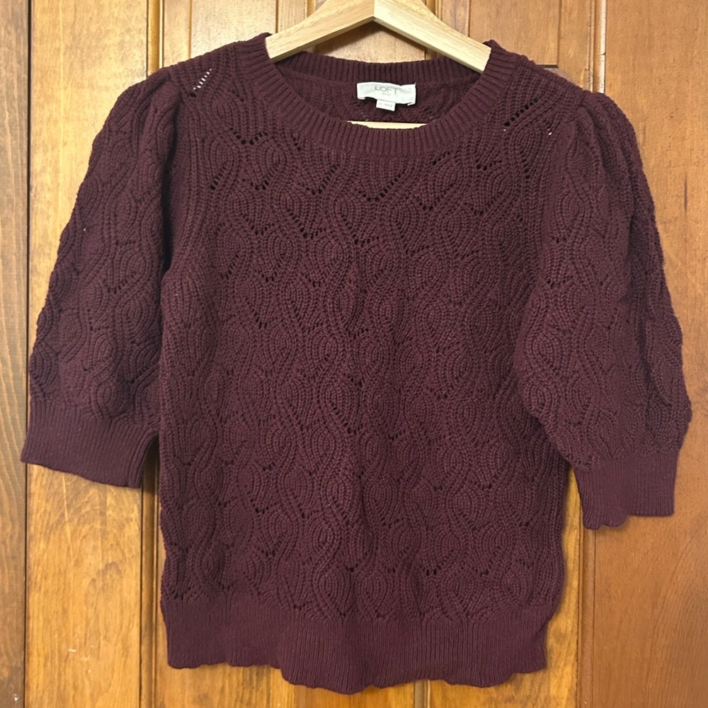 Loft Short sleeve Knit Sweater